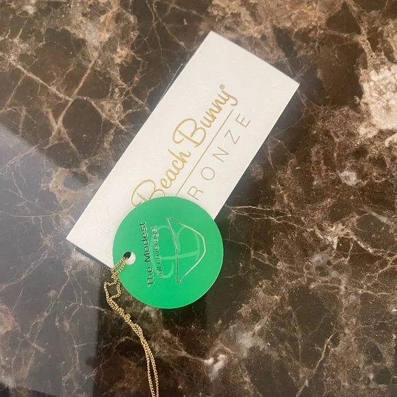 Beach Bunny Navy and White Chevron Bikini Bottom - Picture 5 of 6